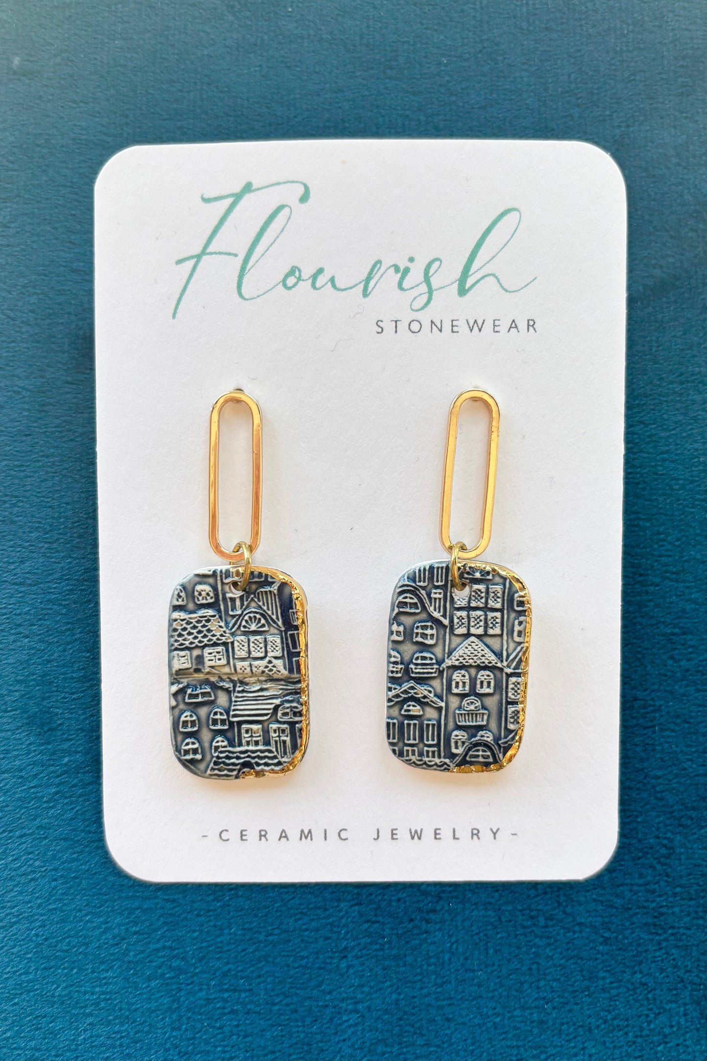 Village Rectangle Earrings