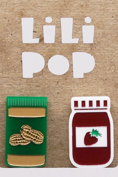 Lili1023 Peanut Butter & Jelly Stud Earrings