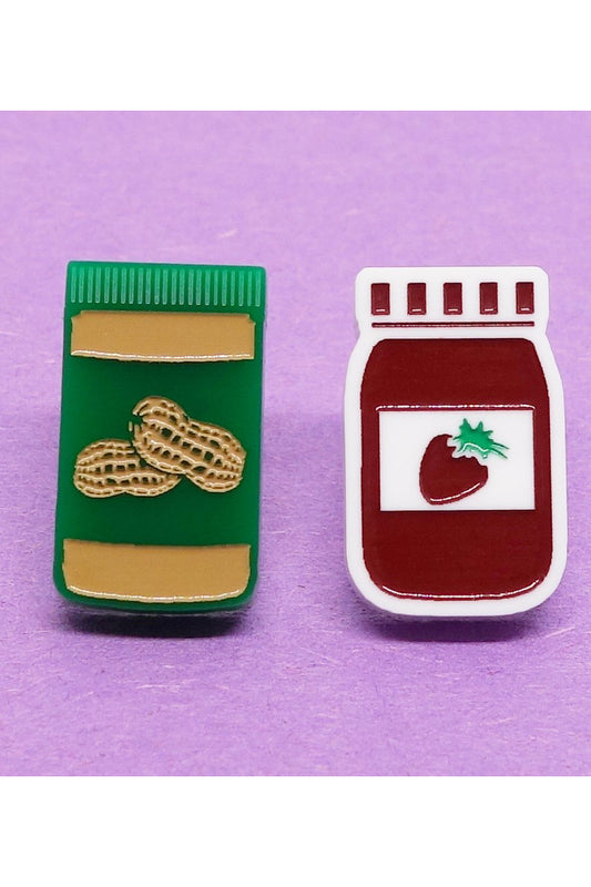 Lili1023 Peanut Butter & Jelly Stud Earrings
