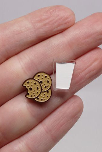 Lili1024 Milk & Cookies Stud Earrings