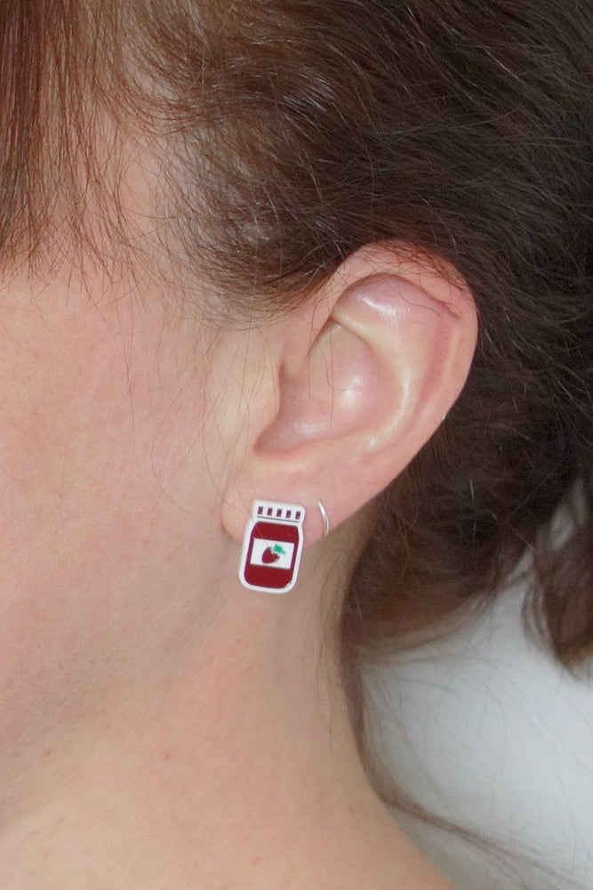 Lili1023 Peanut Butter & Jelly Stud Earrings