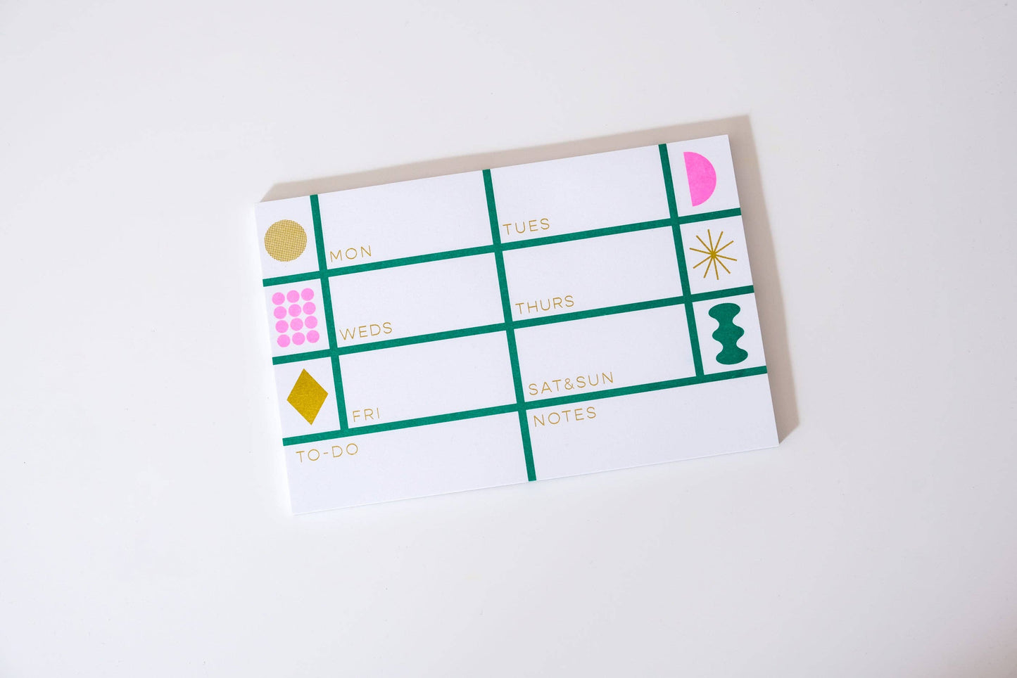 Weekly Notepad • Green