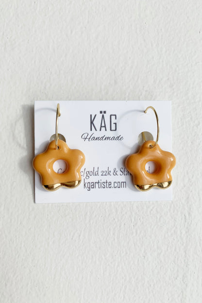 Flower Ceramic Earrings