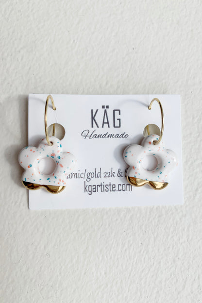 Flower Ceramic Earrings