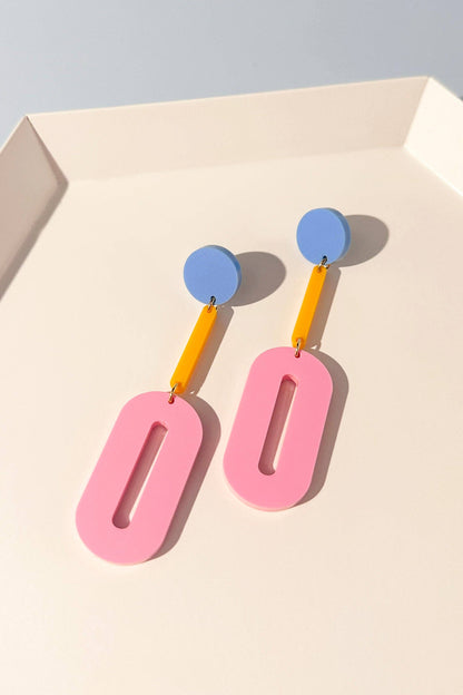 Oval Drop Earrings