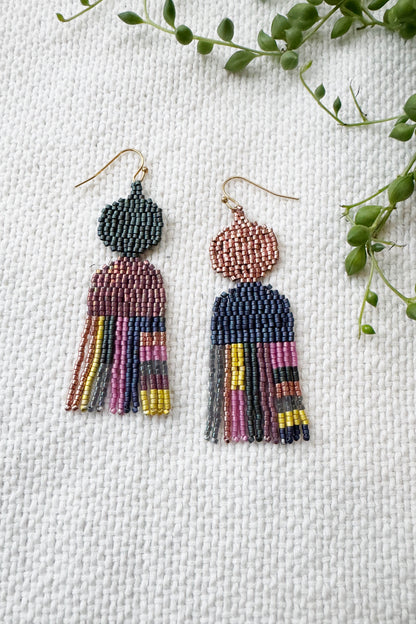 Colour Pop Beaded Shape Earrings