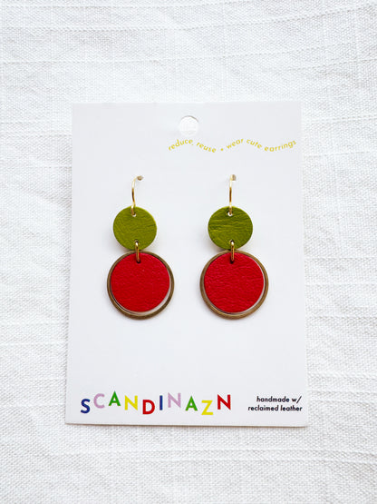 Two-Tone Orbit Earrings