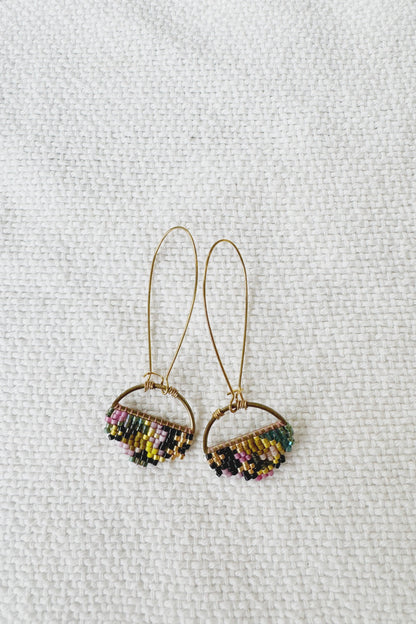 Sally Med - Abstract round earrings