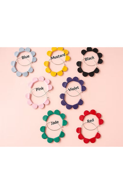 Daisy Hoop Earrings