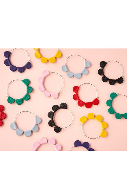 Daisy Hoop Earrings