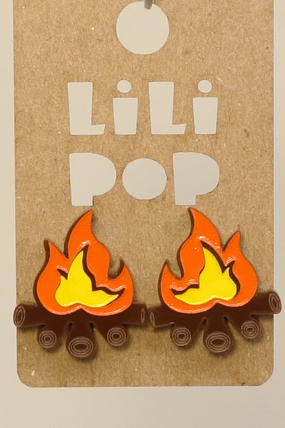 Lili0607 Campfire Stud Earrings