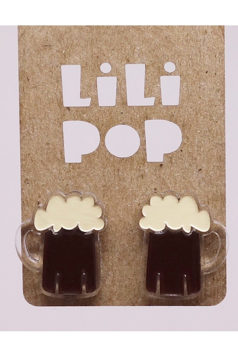 Lili0664 Beer Stud Earrings