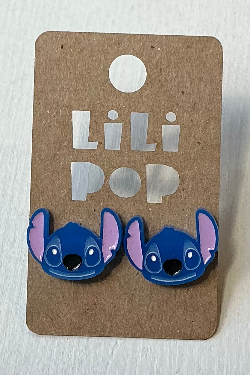 Lili1094 Stitch Stud Earrings