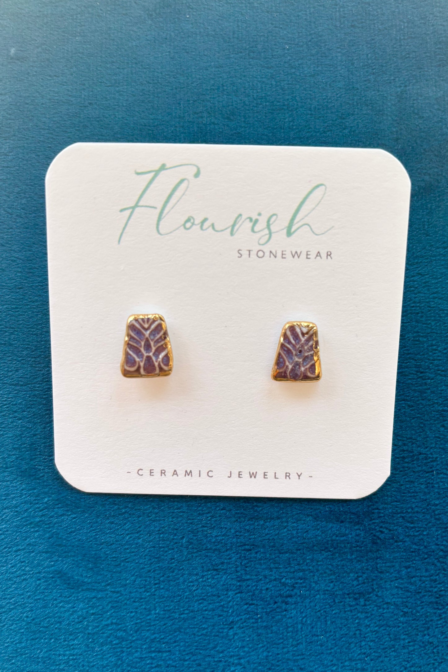 Rectangle Imprint Studs
