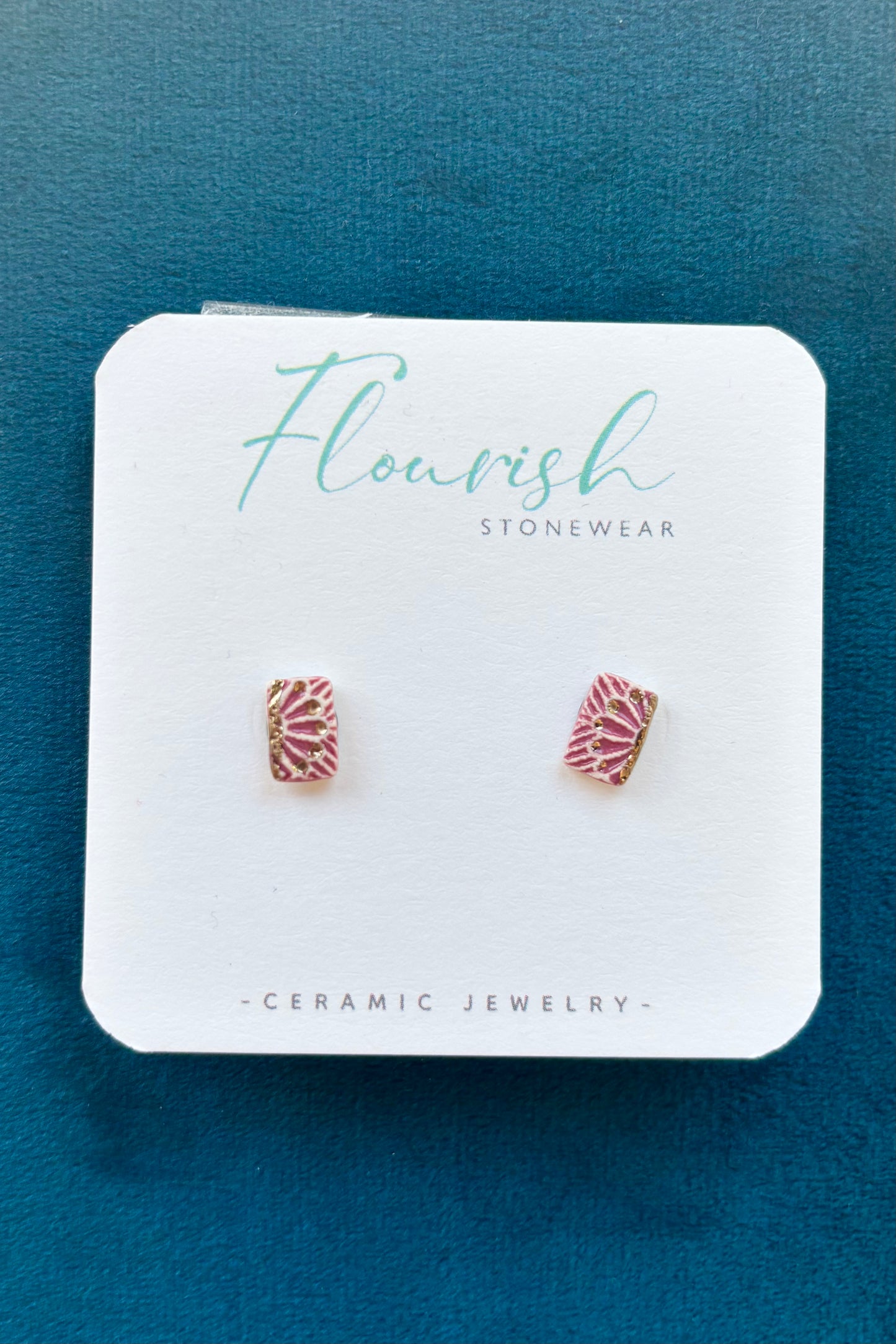 Rectangle Imprint Studs