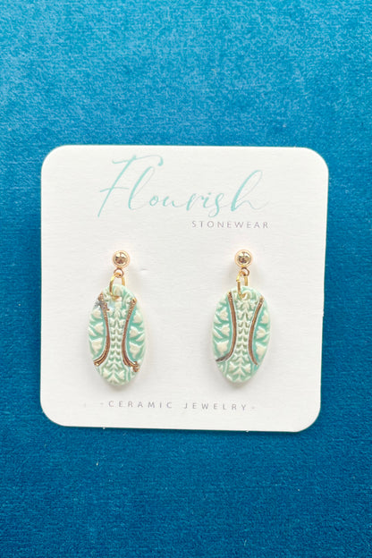 Petite Engraved Dangle Earrings