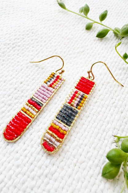 Ladder Beaded Earrings