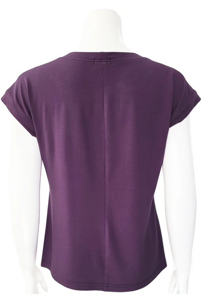 Back view of a mannequin wearing the Marina Deep Sea Tee from Mandala in Jellyfish pattern, against a white background