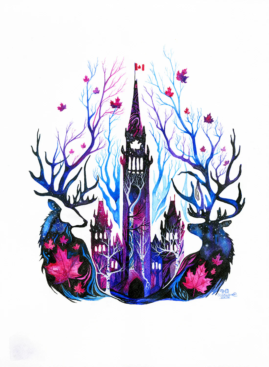 Canadian Wildlife Cards - Silhouettes