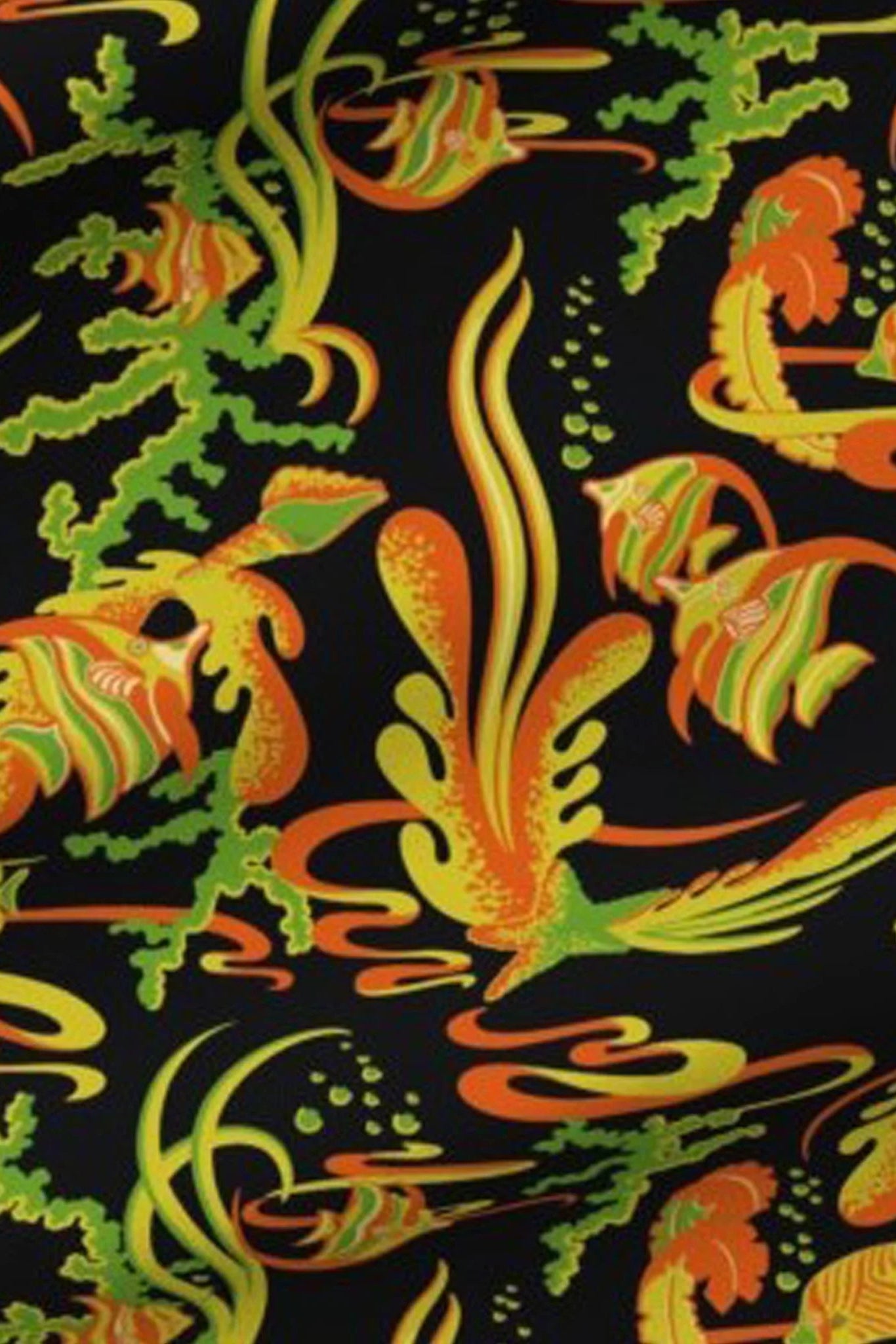 Mandala Deep Sea Tee, Tropical pattern swatch 