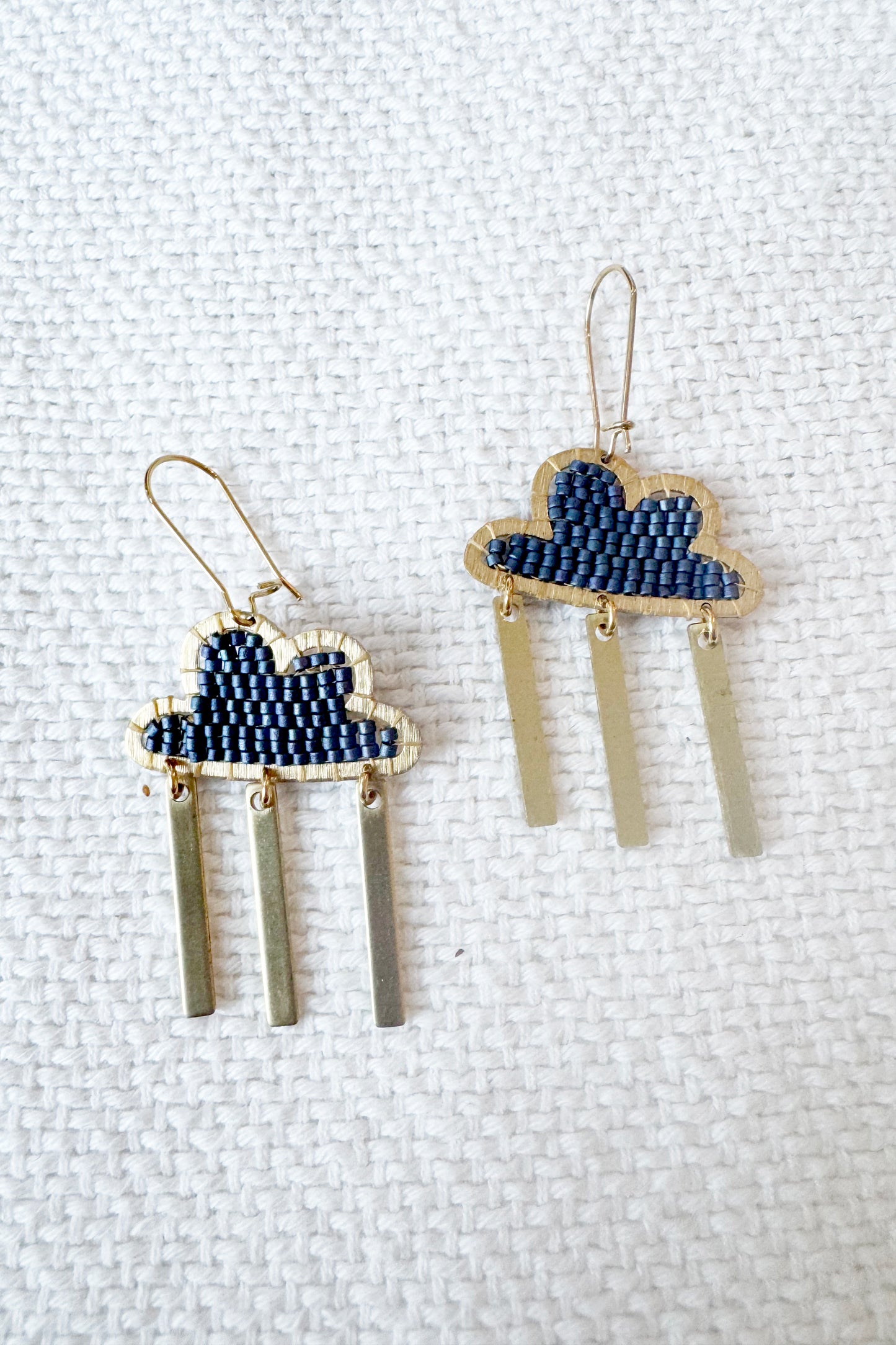 Large Stormy Cloud Earrings