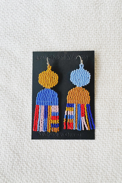 Colour Pop Beaded Shape Earrings