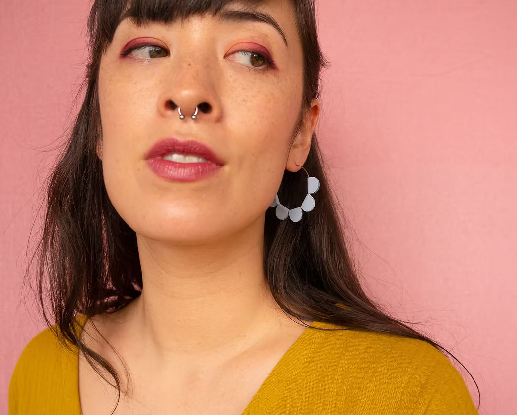 Daisy Hoop Earrings
