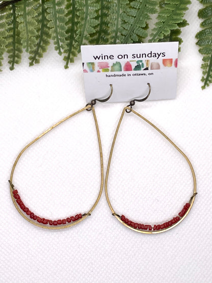 Andrea Large Beaded Teardrops