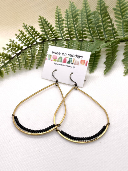 Andrea Large Beaded Teardrops