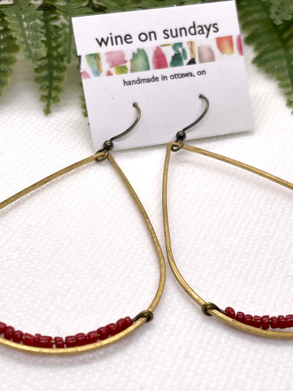Andrea Large Beaded Teardrops