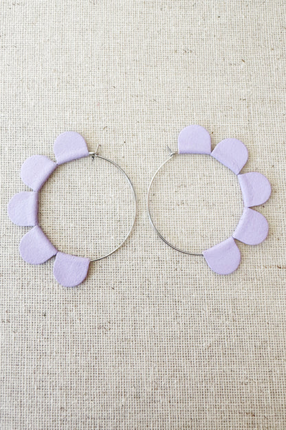 Daisy Hoop Earrings