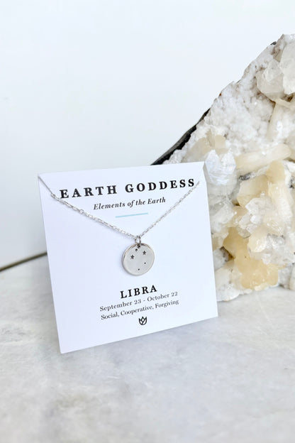 Sterling Silver Astria Zodiac Necklace