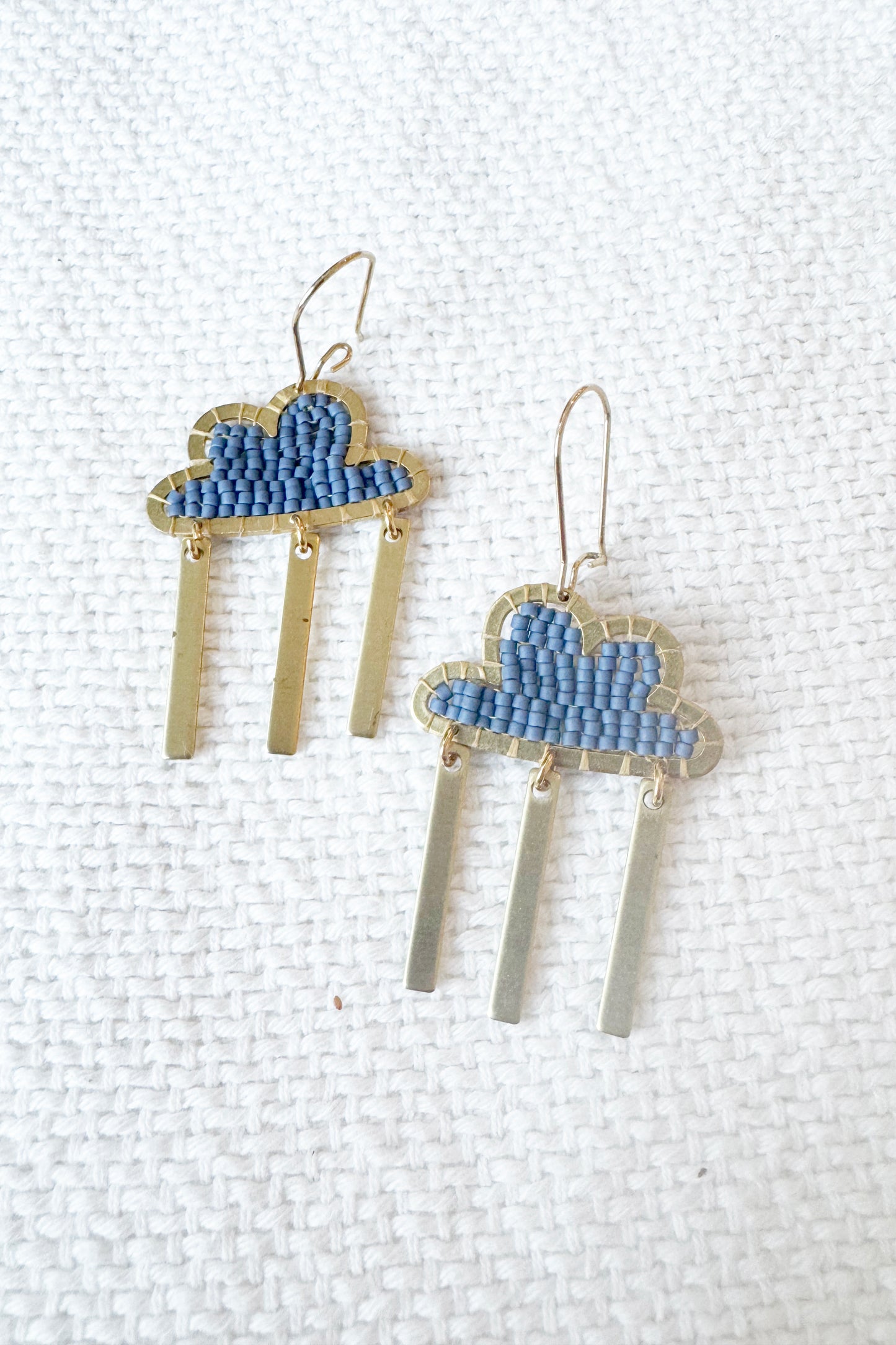 Large Stormy Cloud Earrings