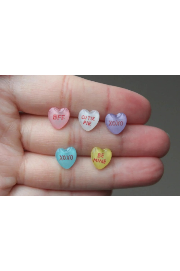 Candy Heart Stud Earrings