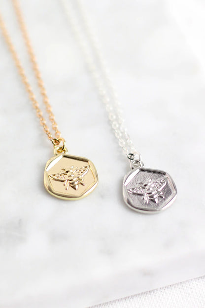 Bee Medallion Necklace