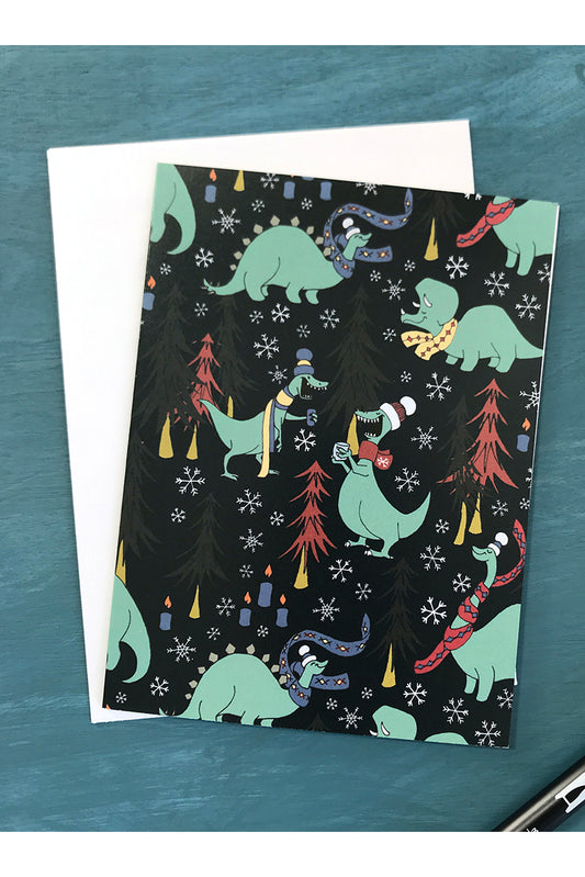 Dinosaur Hygge Card