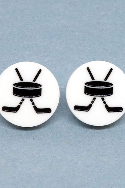 Lili0869 Hockey Stud Earrings