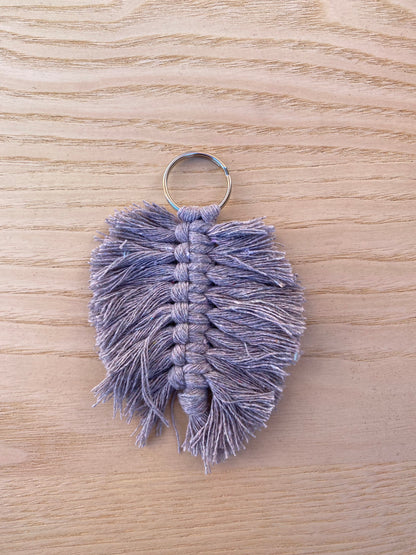 Leaf Macrame Key Chains