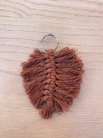 Leaf Macrame Key Chains