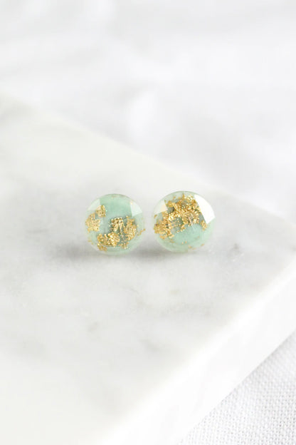 Gold Flake Leaf Ear Jackets