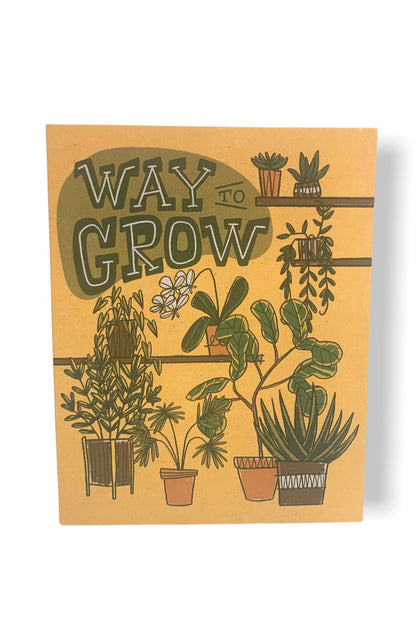 Way to Grow Congratulations Card