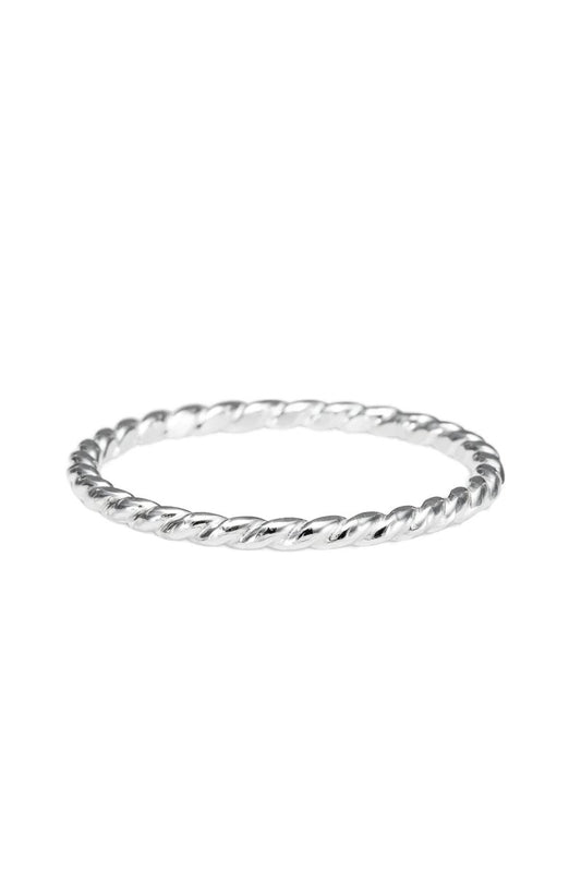 Twisted Stacking Ring • Sterling Silver