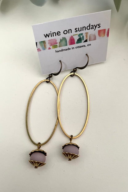 Sophia Oval Earrings