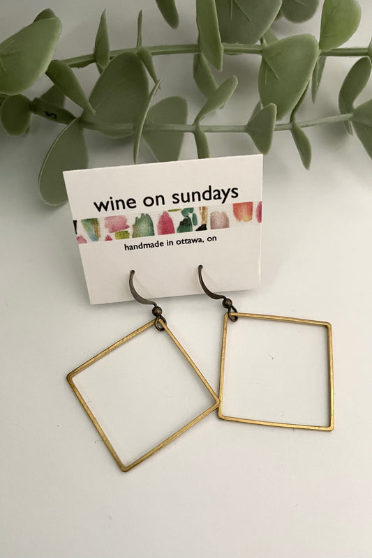 Gianna Square Earrings