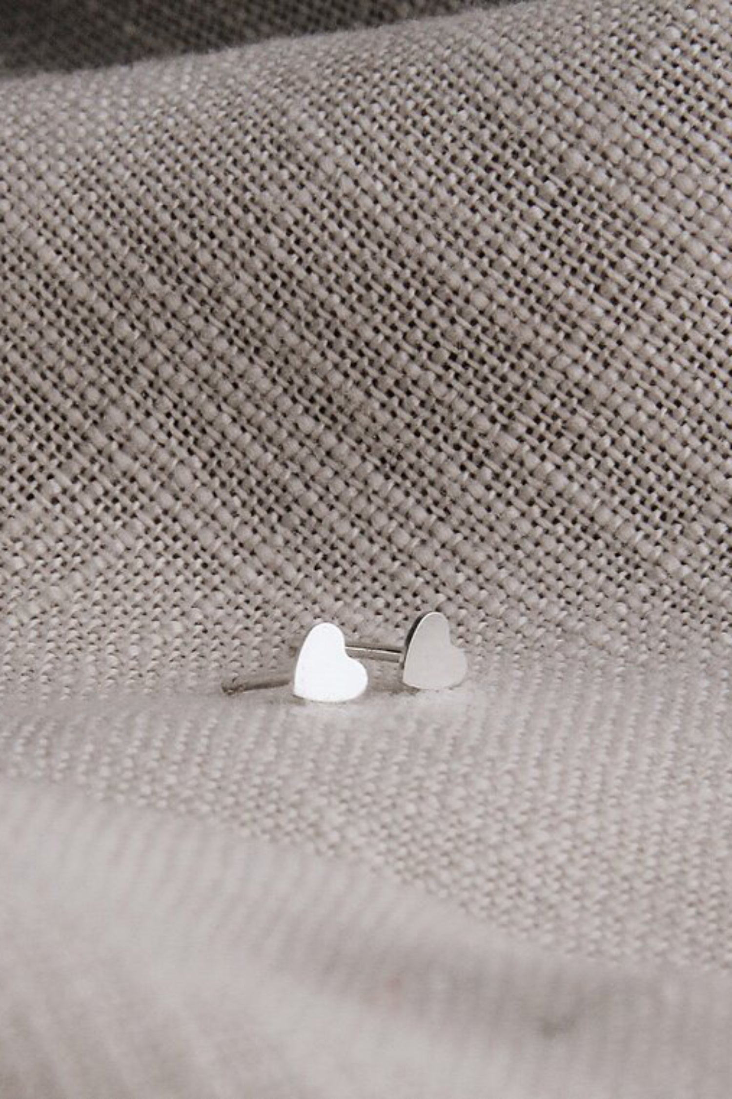 Mini Heart Studs by Katye Landry, 14k gold fill or 925. sterling silver, made in Ottawa