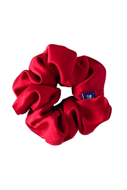 Mini Scrunchie by Kokoro, Red Satin