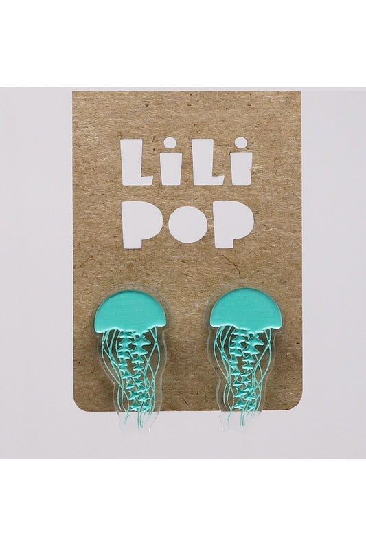 Lili0887 Jellyfish Stud Earrings