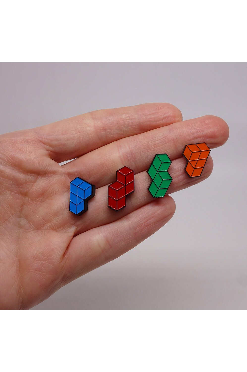 Lili0622 Tetris Stud Earrings